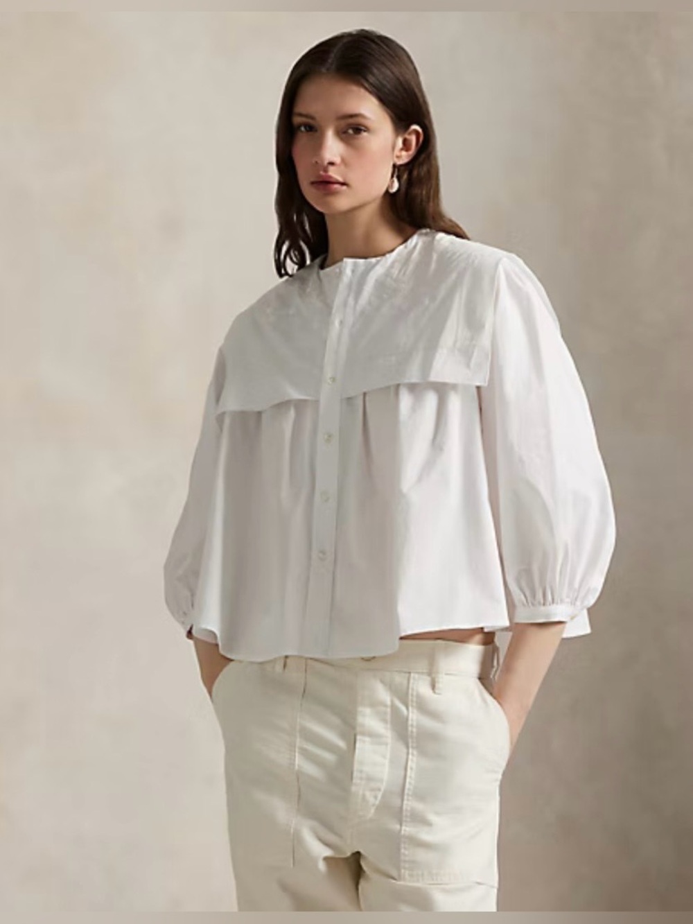 Polo Ralph Lauren Bib Cotton Poplin Shirt Original Price $398